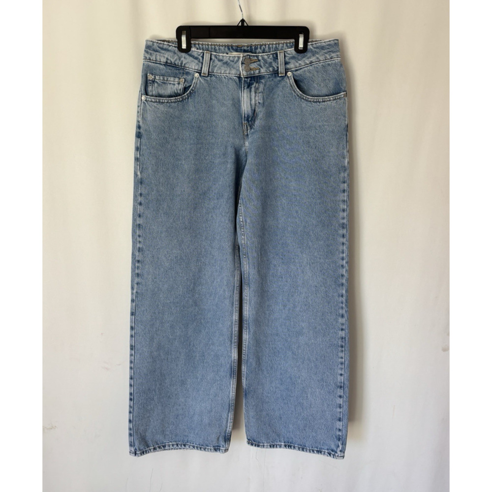Levis Jeans Superlow 32 Womens Blue Wide Flare Leg 34x30